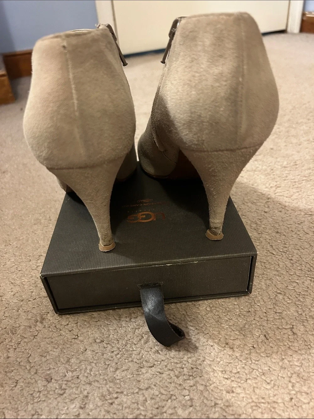 J. Crew Taupe Suede Ankle Booties